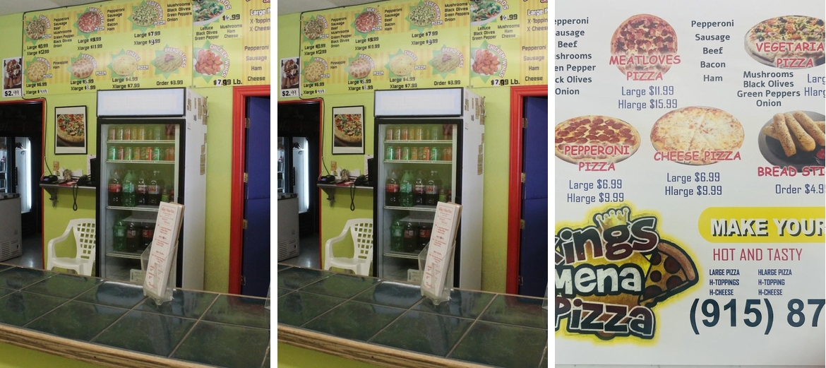 King's Mena Pizza Menu