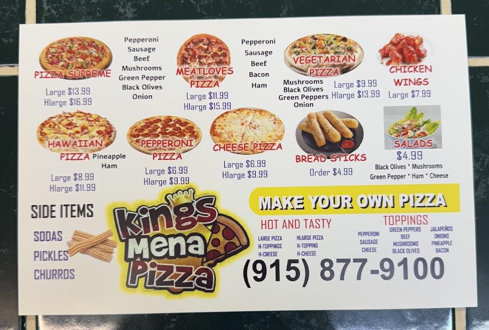 King's Mena Pizza Menu image 2
